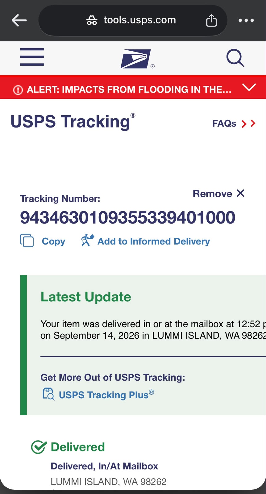 Verified shipment tracking