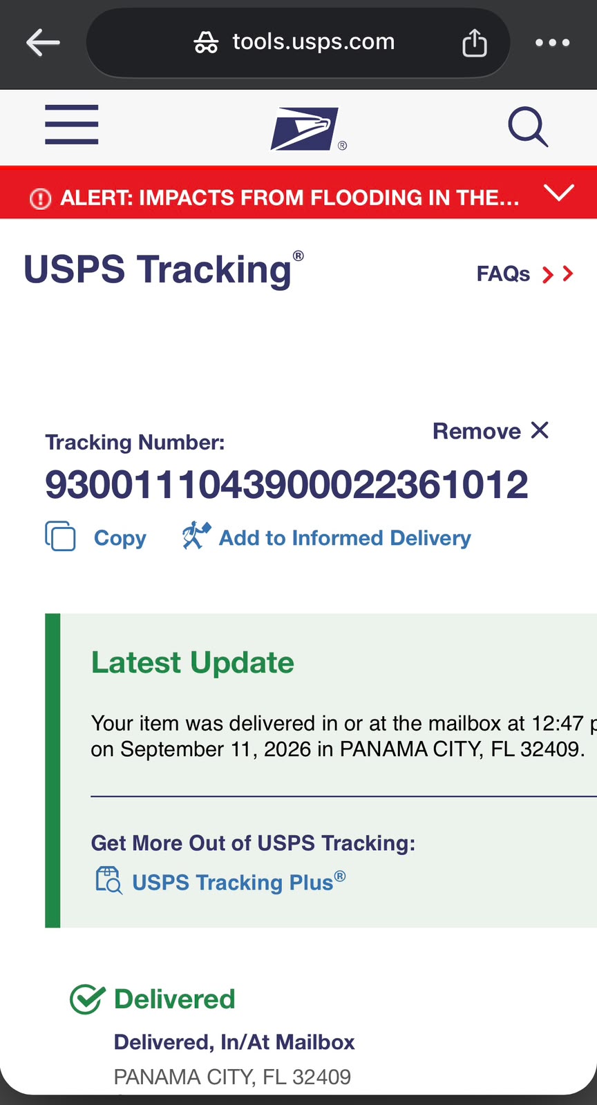 International delivery